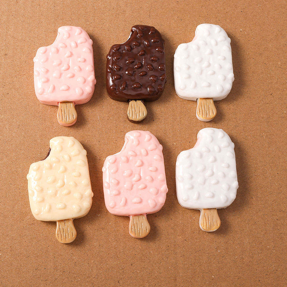4pcs Simulation Food Ice Cream - Craft Embellishment のレビューと価格