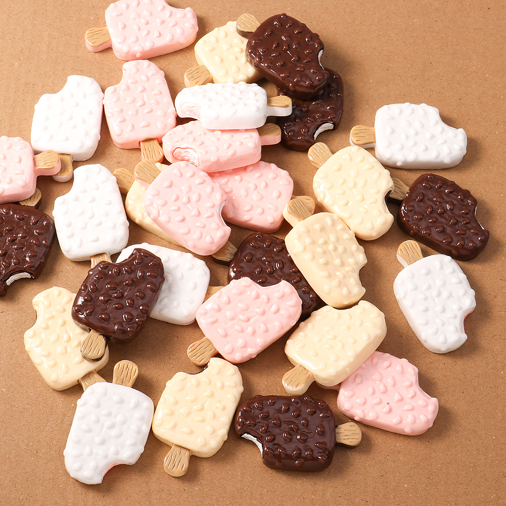 4pcs Simulation Food Ice Cream - Craft Embellishment のレビューと価格