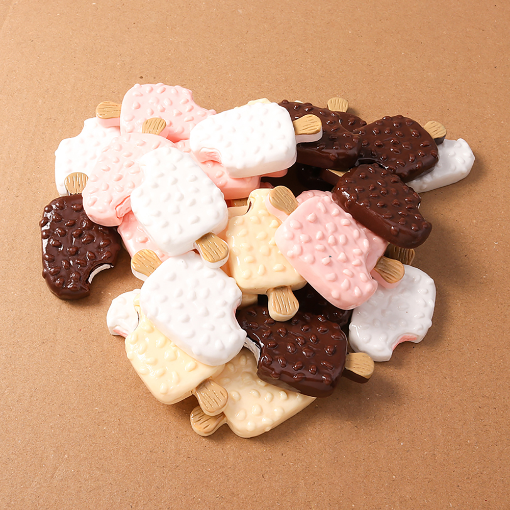 4pcs Simulation Food Ice Cream - Craft Embellishment のレビューと価格