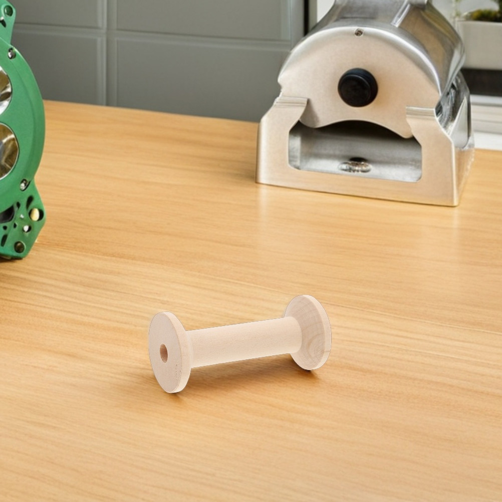 4Pcs Wooden Thread Spools Set  - Embroidery Craft のレビューと価格