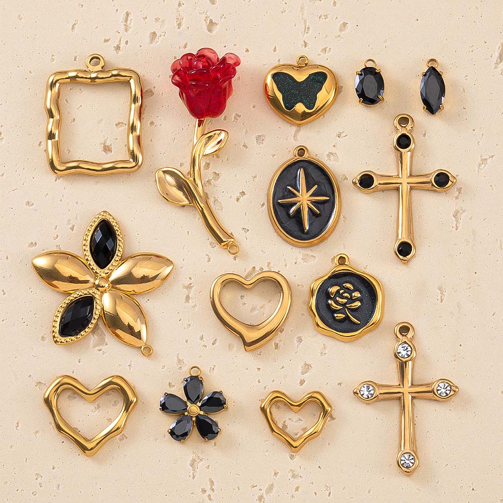 2pcs Stainless Steel Flower Cr - Embellishment Crafts のレビューと価格