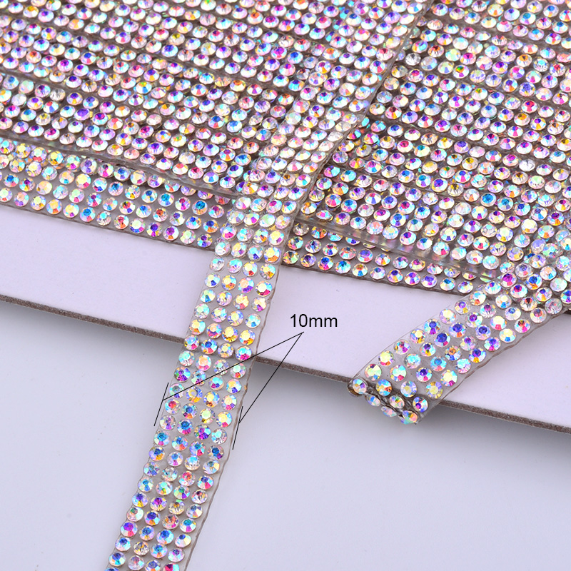 JUNAO 5Yard Crystal AB Rhinest - Crystal Mesh Fabric のレビューと価格
