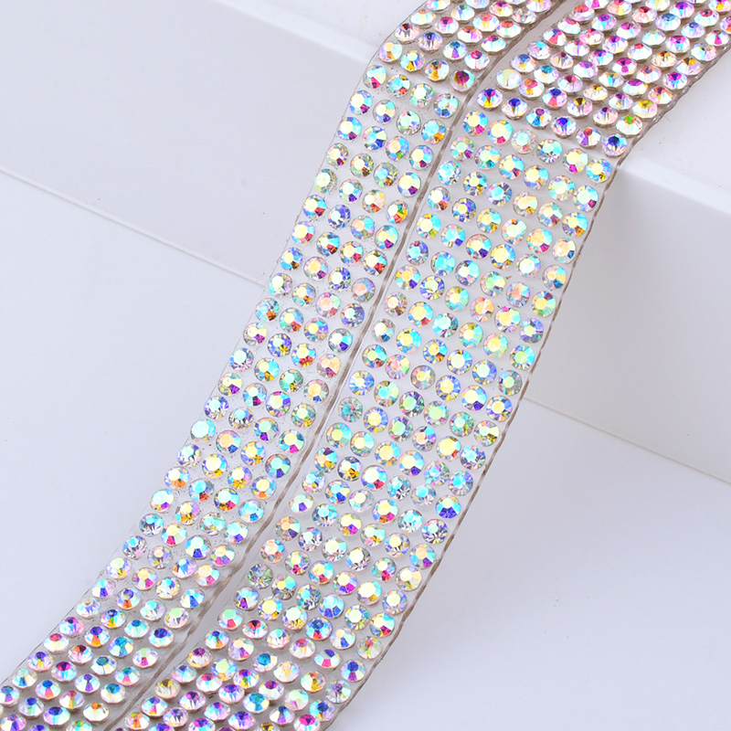 JUNAO 5Yard Crystal AB Rhinest - Crystal Mesh Fabric のレビューと価格