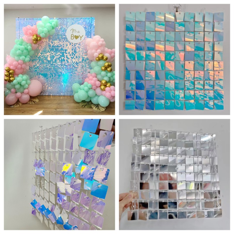 18 Pcs Sequin Panel Background - Sequin Fabric Panel のレビューと価格
