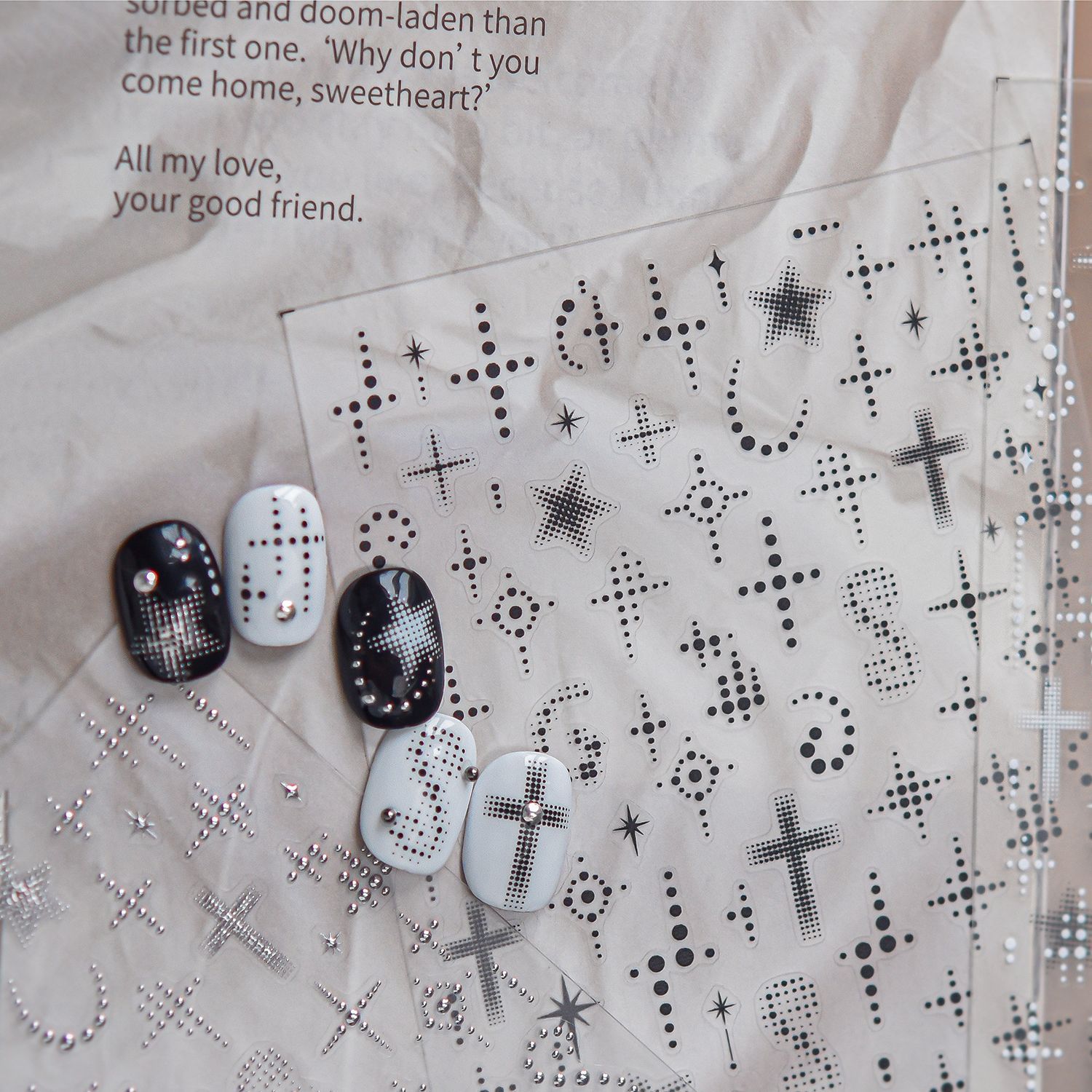 Y2K Minimal 5D Nail Art Sticke - Glitter Vinyl Roll のレビューと価格