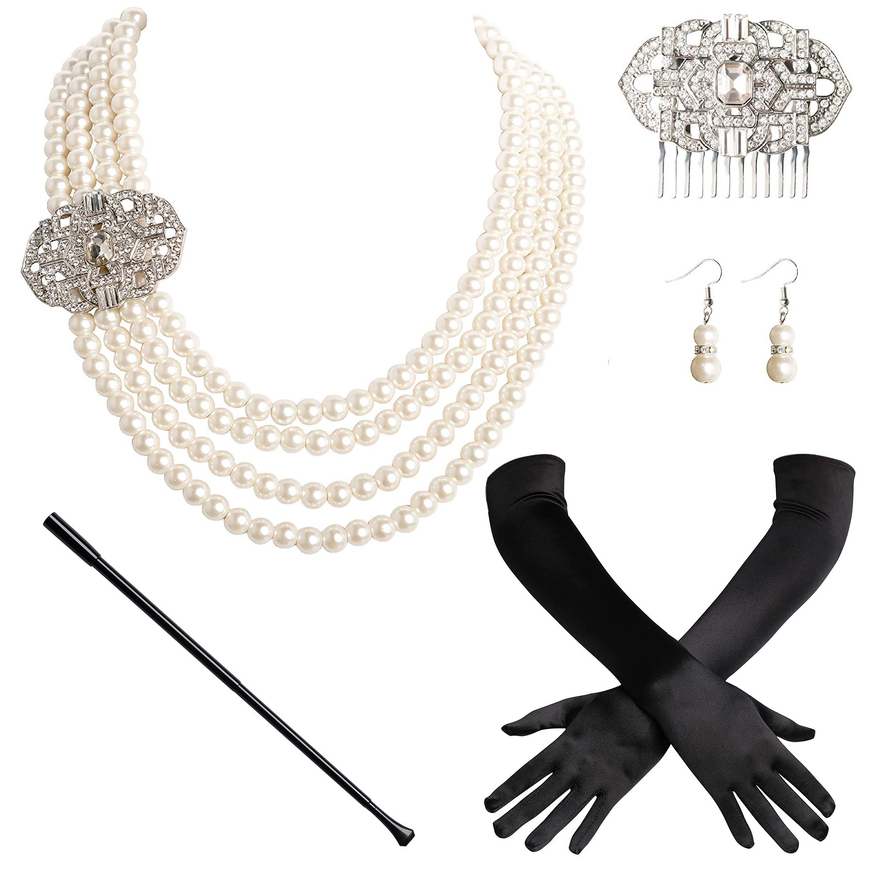1920s1950s Imitation Pearl Nec - Pearl Trim Chain のレビューと価格