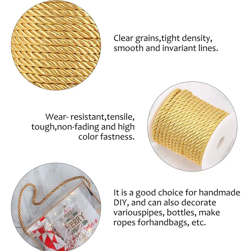 5mm 100yards Twisted Cord Rope - Cord Trim Twisted のレビューと価格