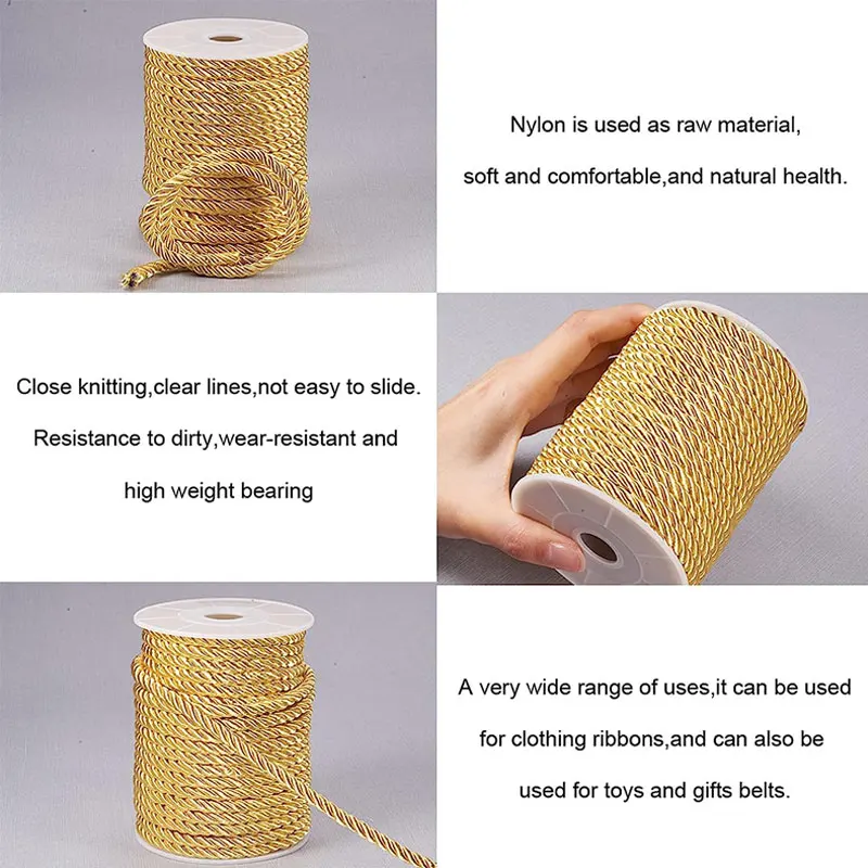5mm 100yards Twisted Cord Rope - Cord Trim Twisted のレビューと価格