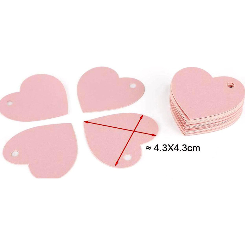 50Pcs Pink Heart-Shaped Paper  - Embellish Craft のレビューと価格