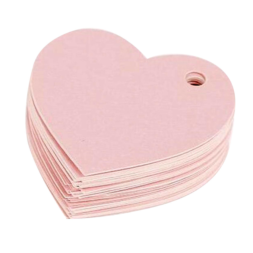50Pcs Pink Heart-Shaped Paper  - Embellish Craft のレビューと価格