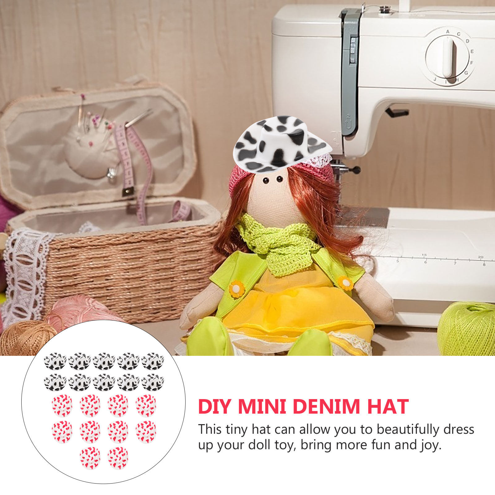 20Pcs Miniature Cowboy Hat Sma - Embellish Craft のレビューと価格