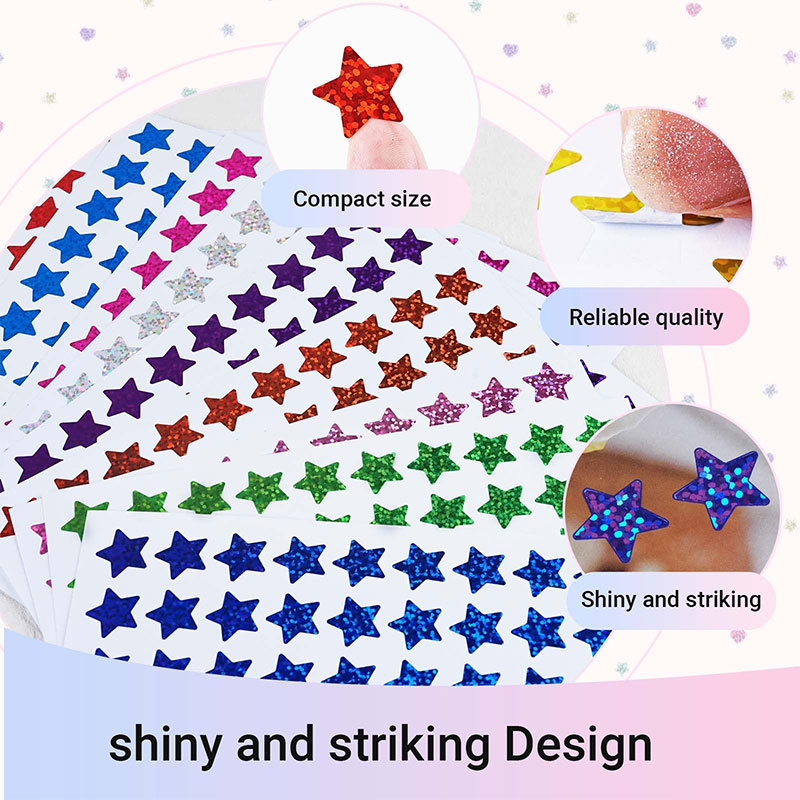 420Pcs Star Stickers Sparkly H - Glitter Vinyl Roll のレビューと価格
