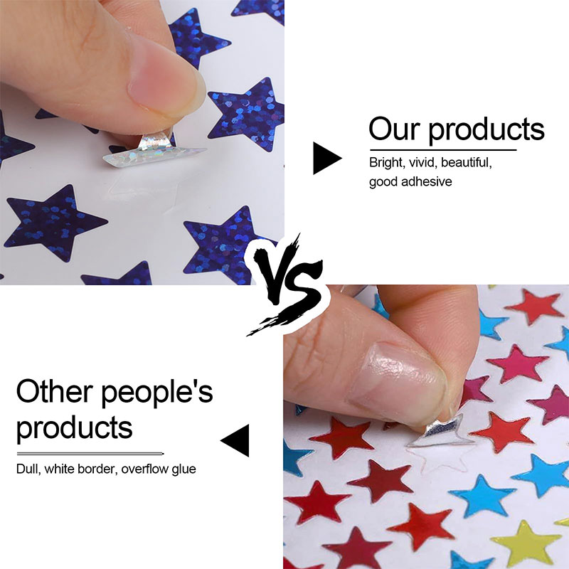 420Pcs Star Stickers Sparkly H - Glitter Vinyl Roll のレビューと価格