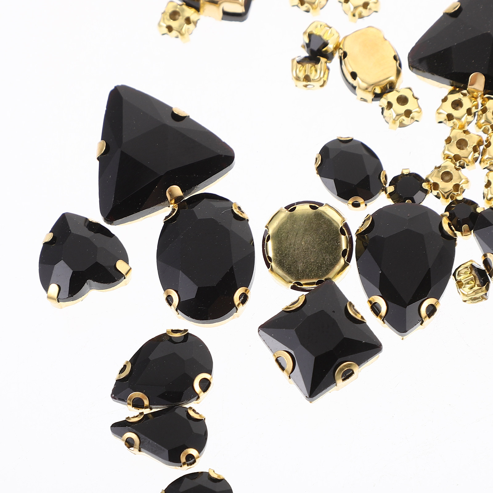 130Pcs Glitter Glass Rhineston - Sew On Rhinestone のレビューと価格