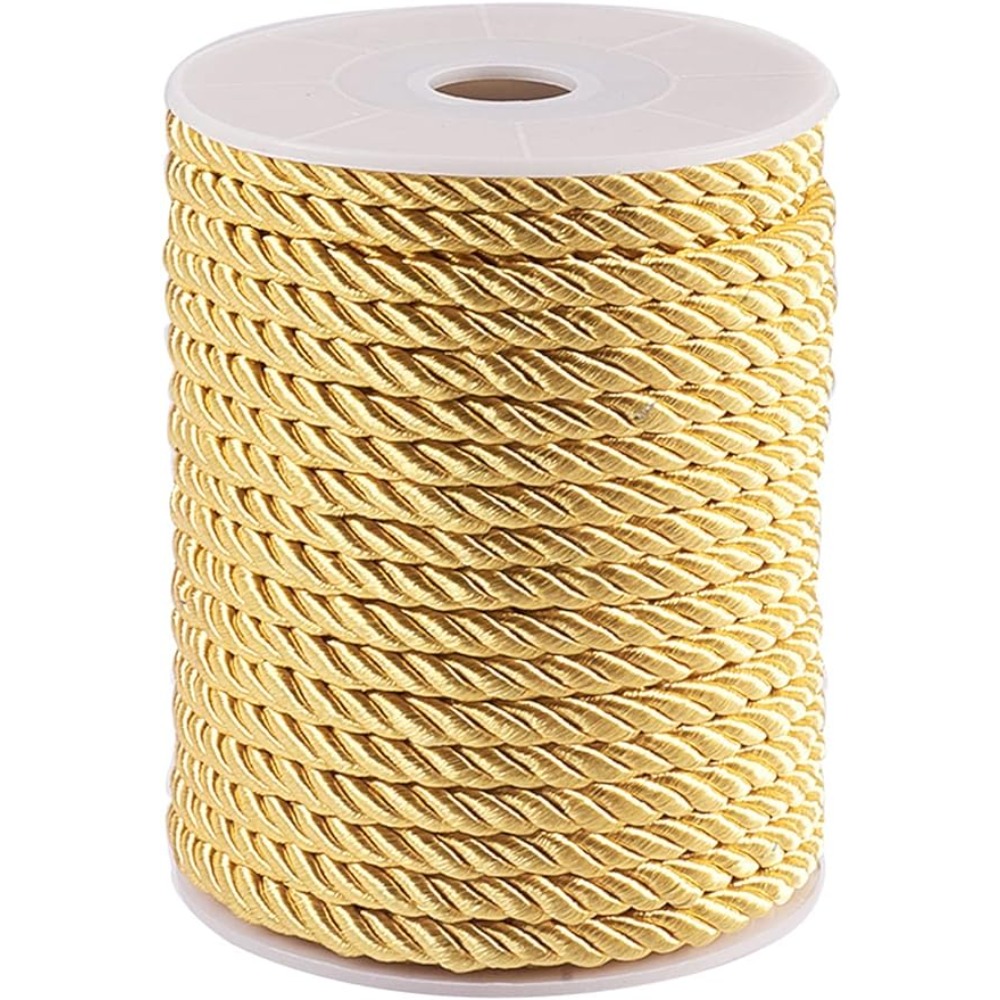 5mm 18 Yards Twisted Gold Rope - Cord Trim Twisted のレビューと価格