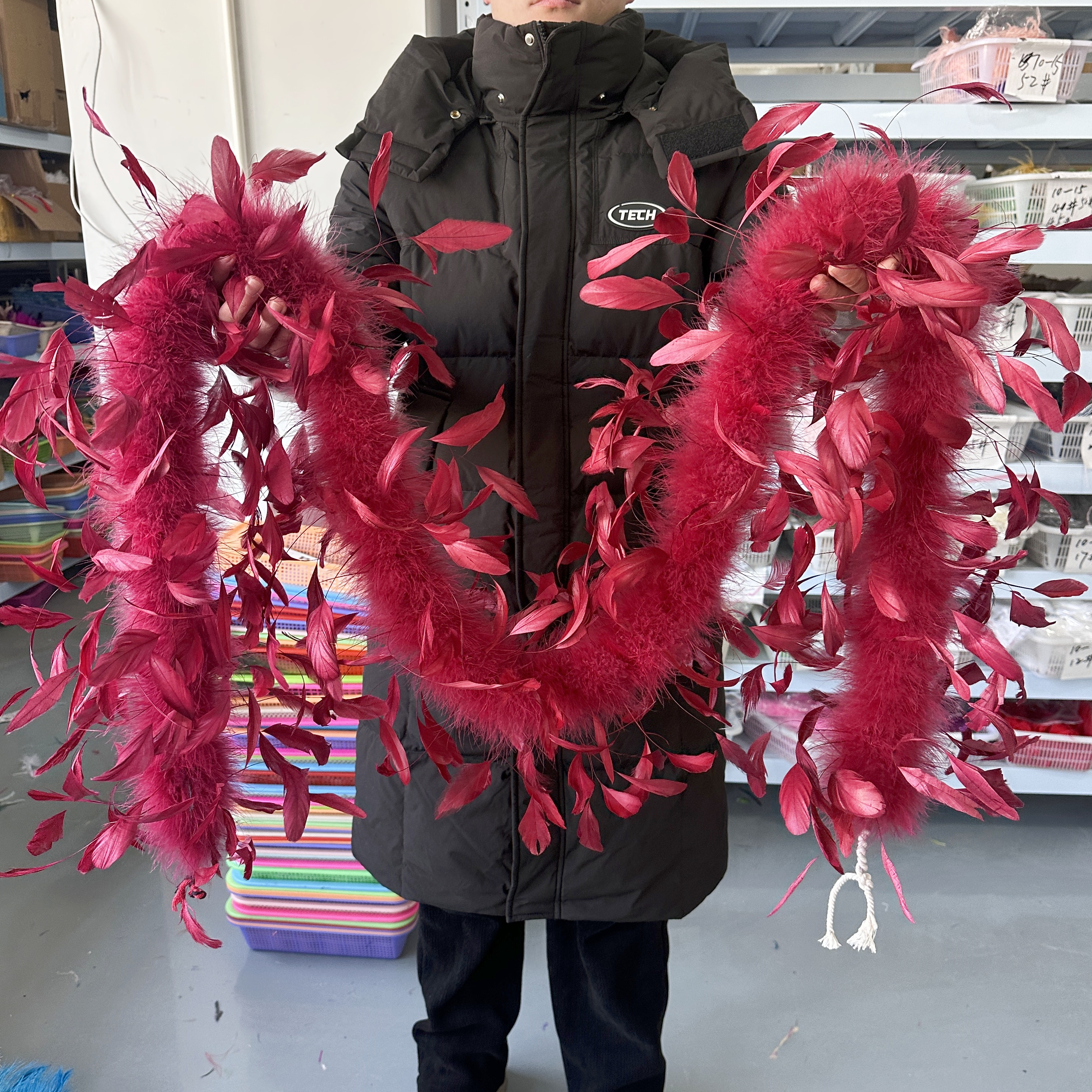 2Meter Burgundy Turkey Marabou - Feather Trim Marabou のレビューと価格
