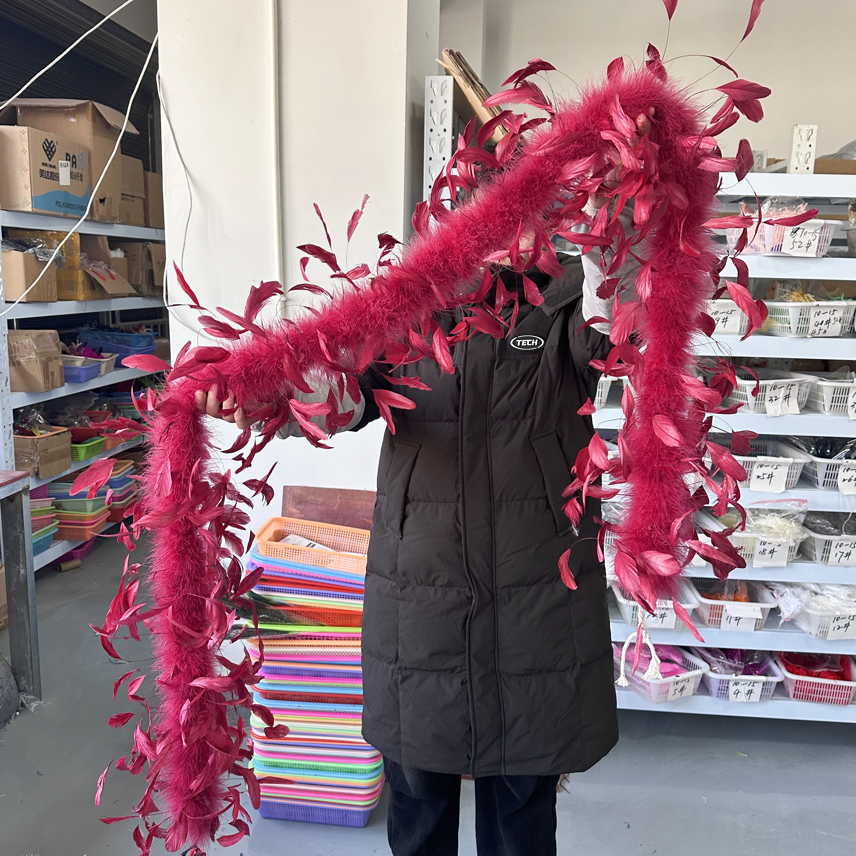 2Meter Burgundy Turkey Marabou - Feather Trim Marabou のレビューと価格