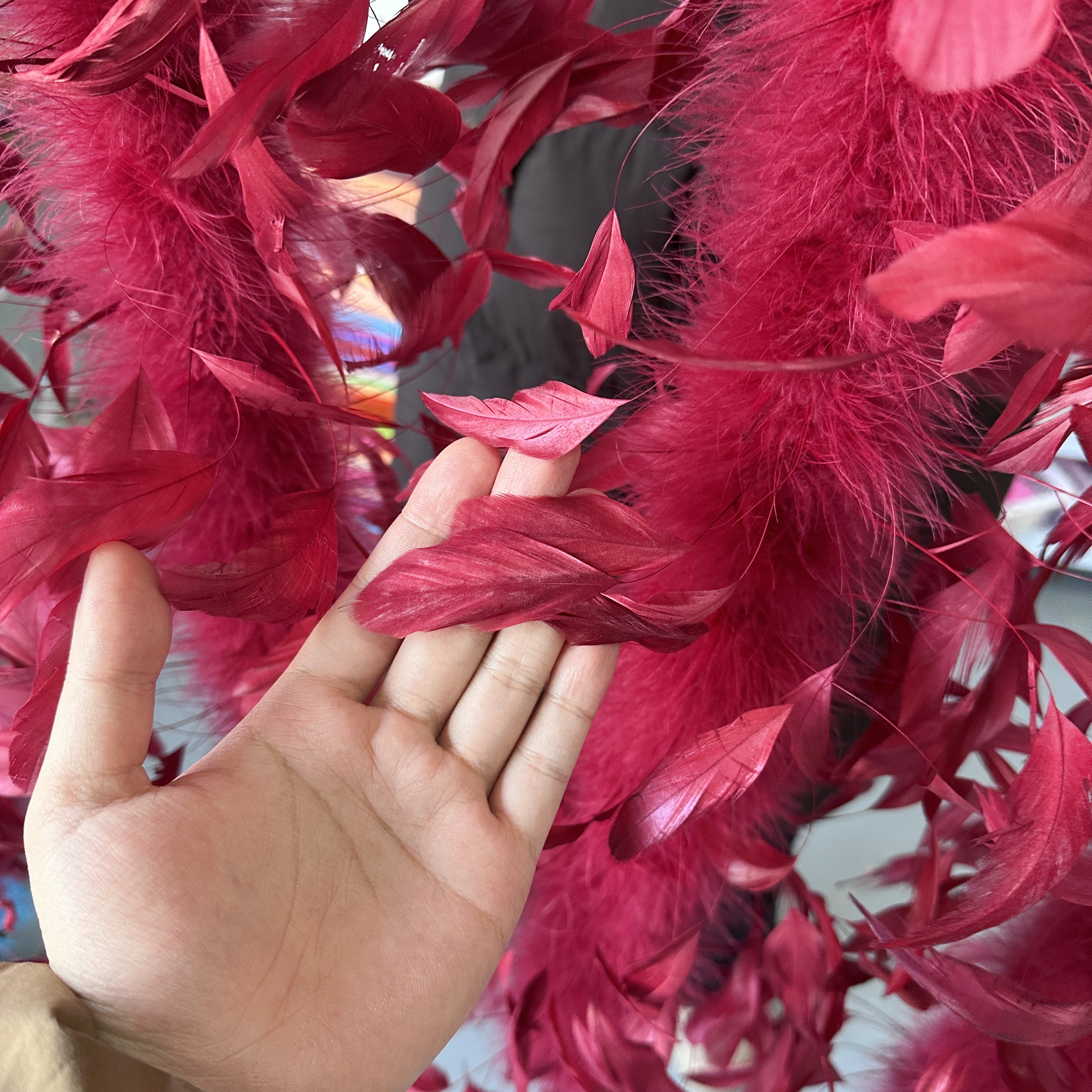 2Meter Burgundy Turkey Marabou - Feather Trim Marabou のレビューと価格