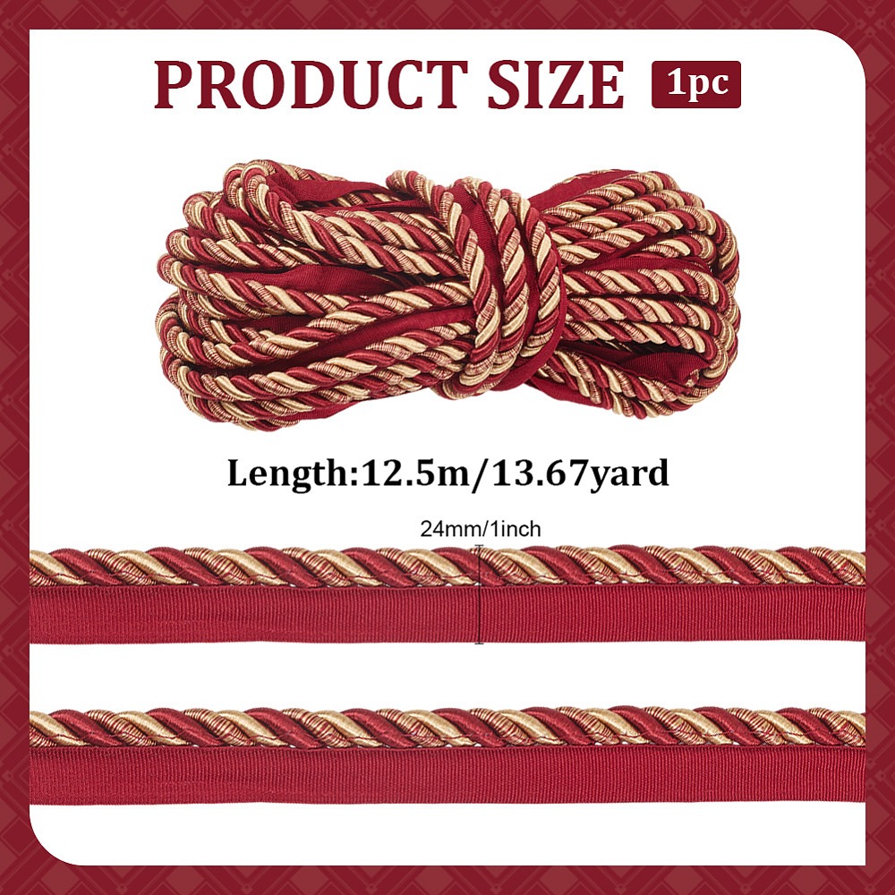 Polyester Twist Lip Cord Trim  - Cord Trim Twisted のレビューと価格