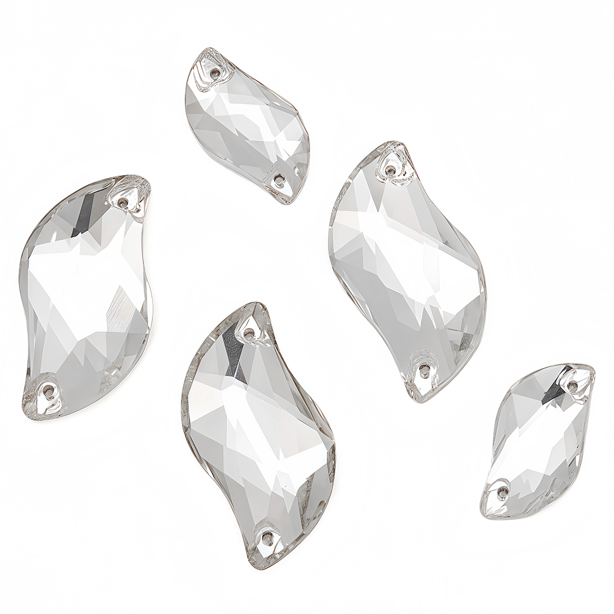 S Shape Sew On Rhinestone Crys - Sew On Rhinestone のレビューと価格