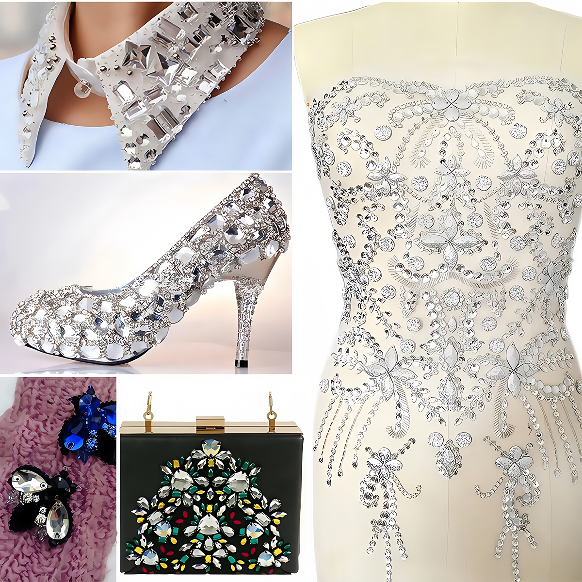 S Shape Sew On Rhinestone Crys - Sew On Rhinestone のレビューと価格