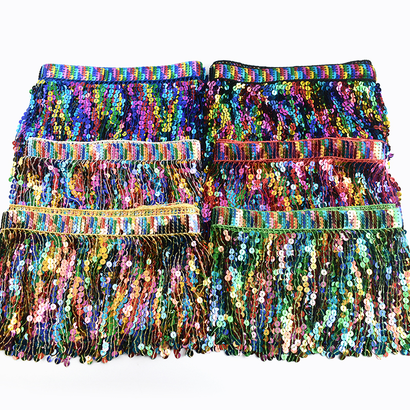 5/10Yards Sequin Fringe Tassel - Fringe Ribbon Sewing のレビューと価格