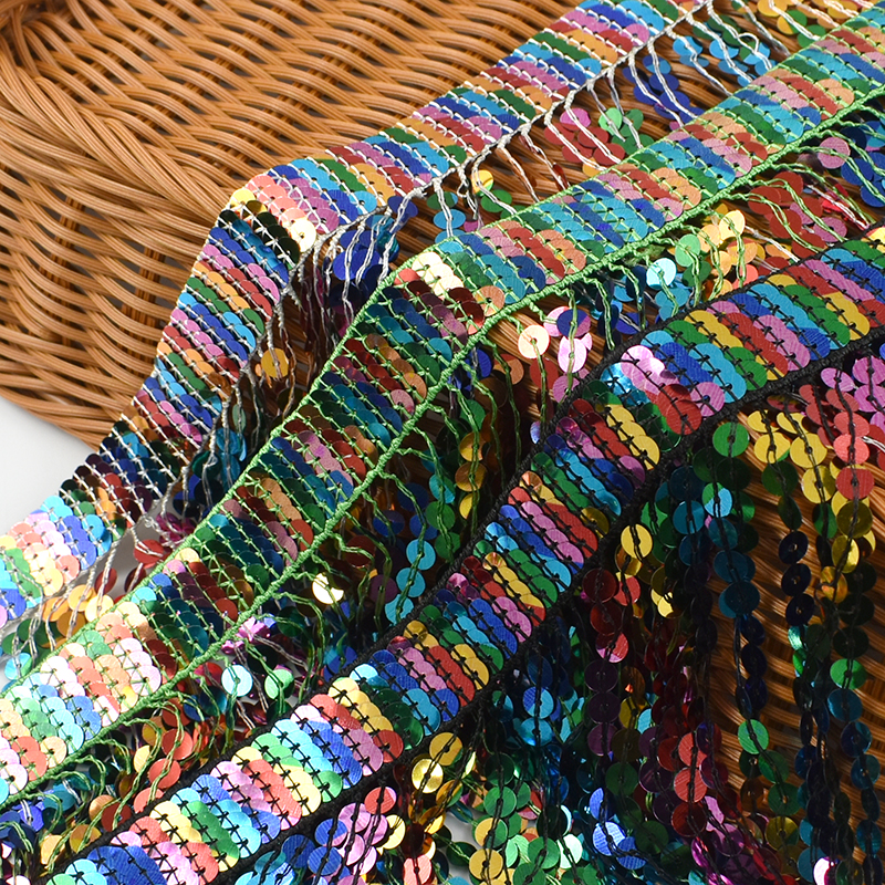 5/10Yards Sequin Fringe Tassel - Fringe Ribbon Sewing のレビューと価格