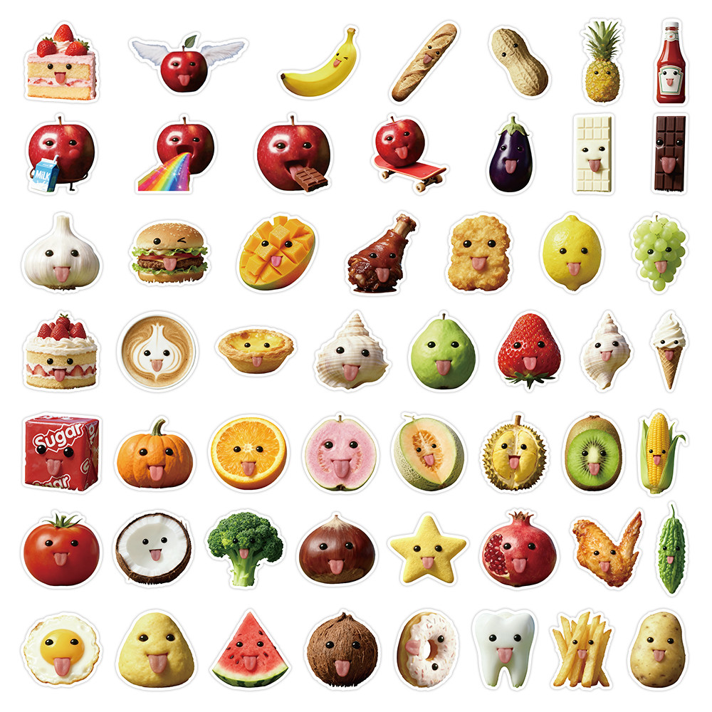 53 Pcs Abstract Art Style Food - Craft Embellishment World のレビューと価格