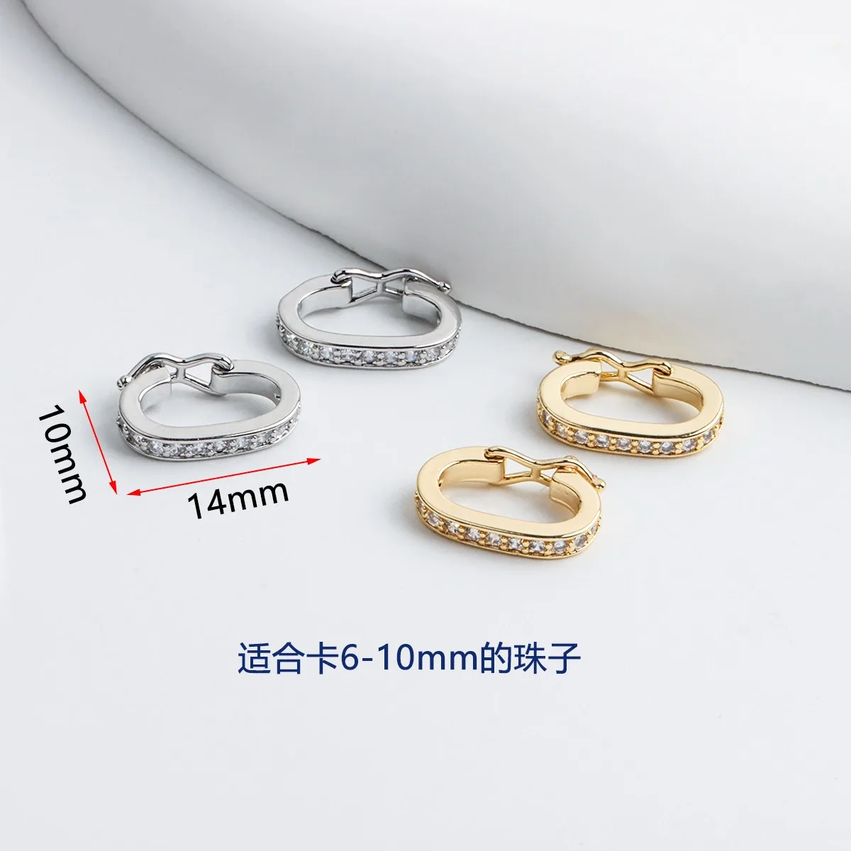 18K Real Gold Plated Micro Zir - Pearl Trim Chain のレビューと価格