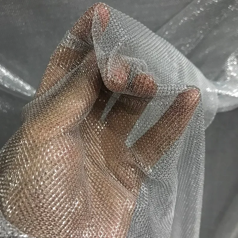 Mesh Elastic Fabric Shiny Ligh - Crystal Mesh Fabric のレビューと価格