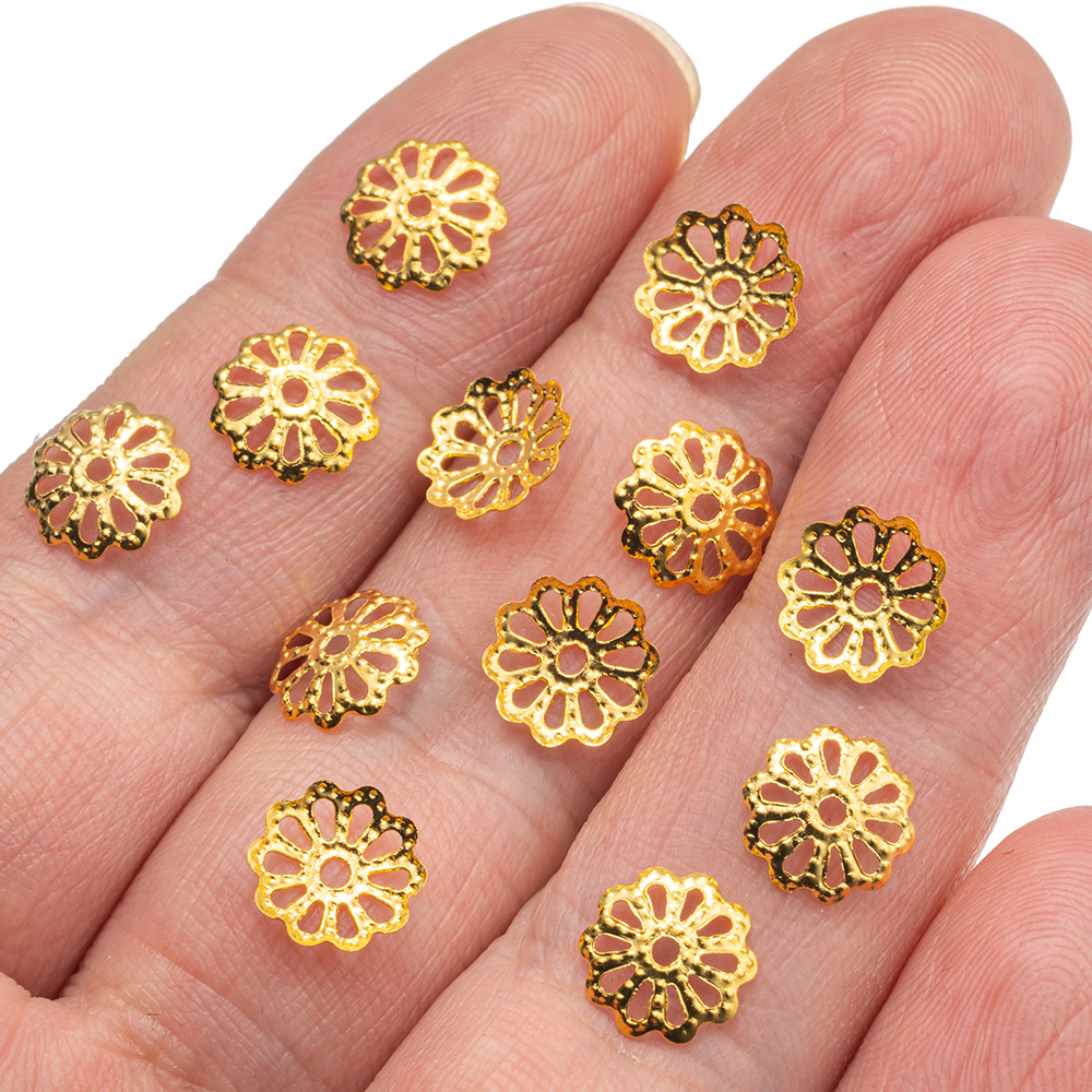 200pcs 7/9mm Filigree Flower H - Embellishment Crafts のレビューと価格
