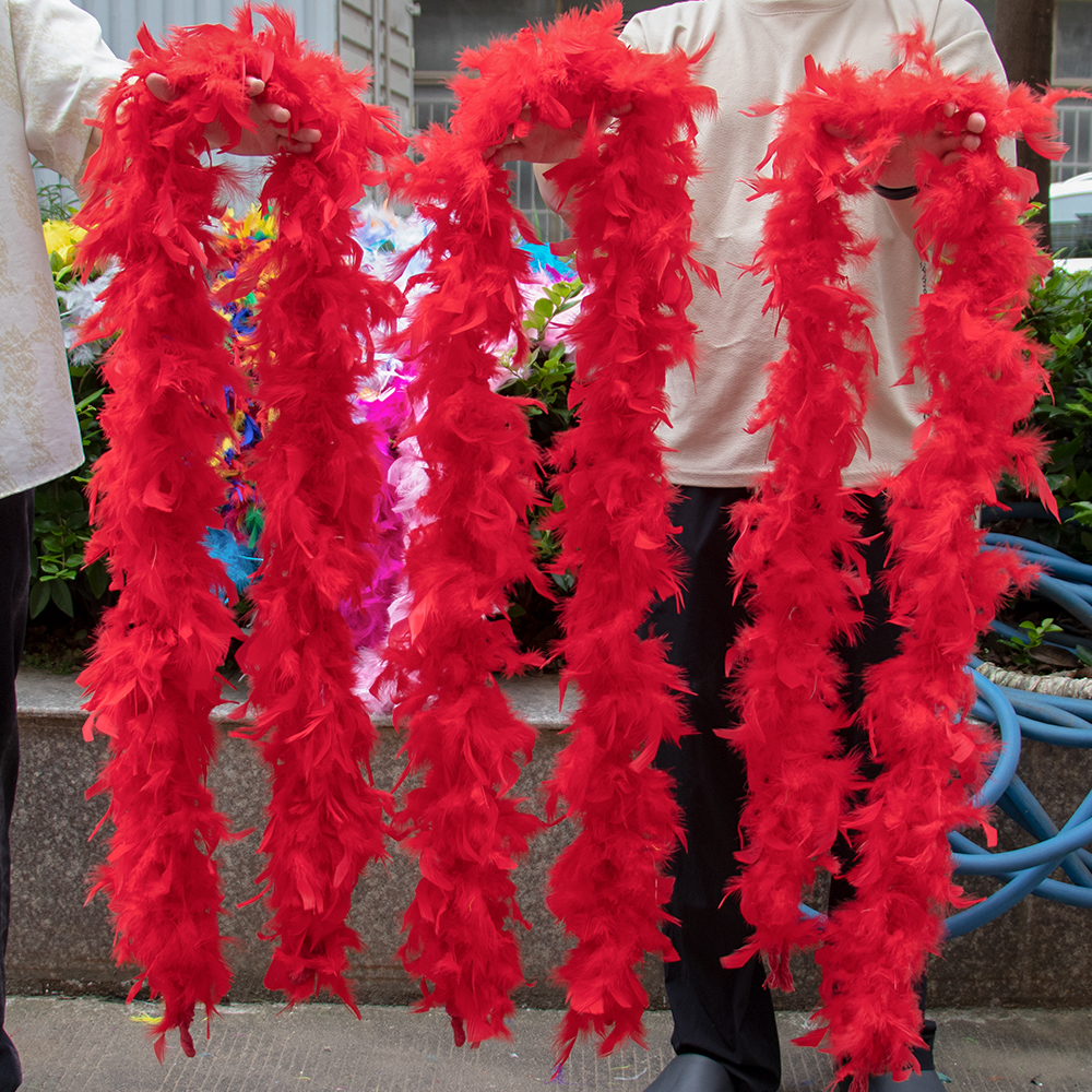 Red Marabou Feather Boa Trim F - Feather Trim Marabou のレビューと価格