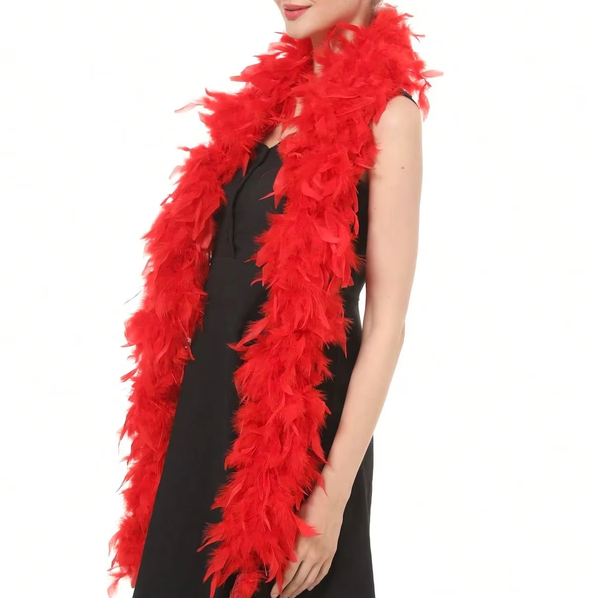 Red Marabou Feather Boa Trim F - Feather Trim Marabou のレビューと価格