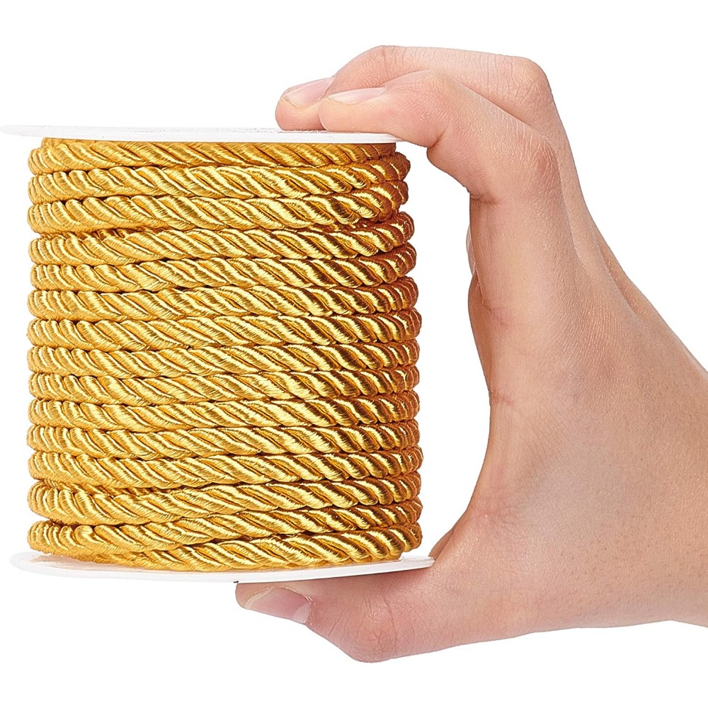 1 Roll 59 Feet Gold Cord 5mm T - Cord Trim Twisted のレビューと価格