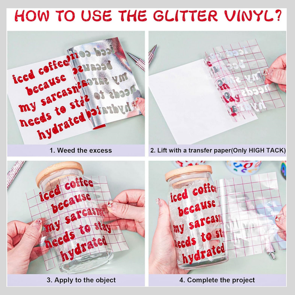 Smart Glitter Adhesive Vinyl f - Glitter Vinyl Roll のレビューと価格