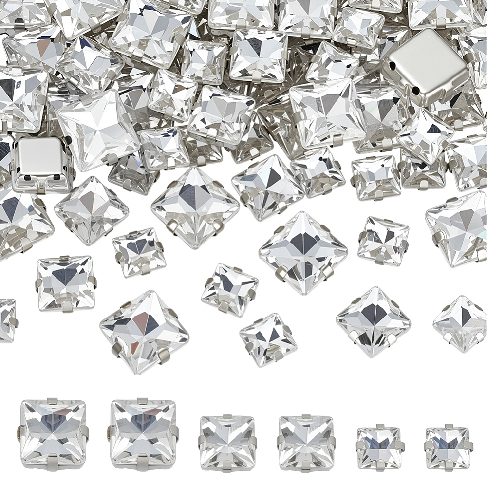 75Pcs Sew on Rhinestone Multi- - Sew On Rhinestone のレビューと価格