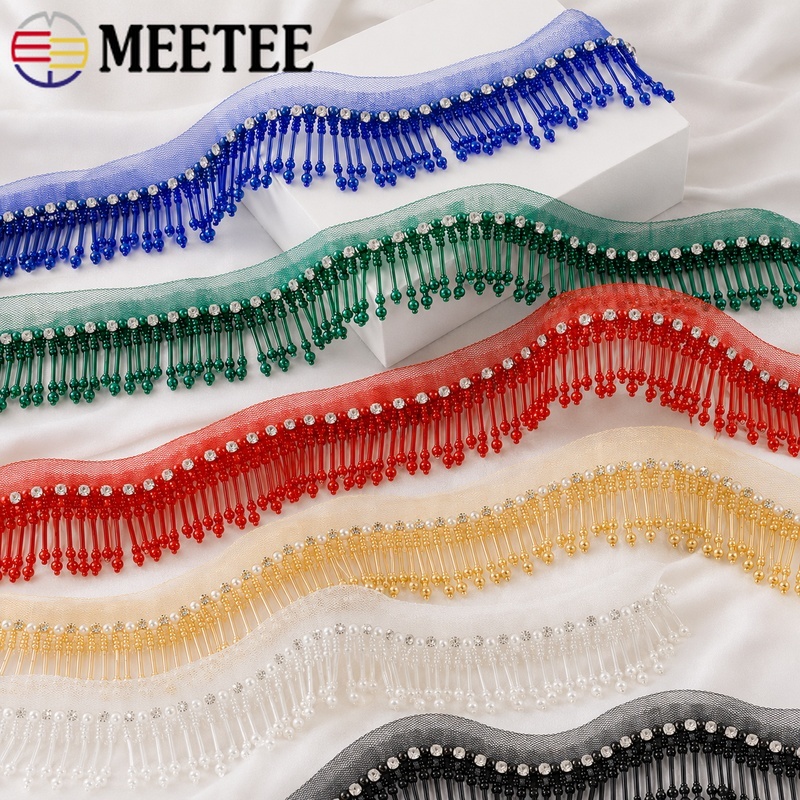 1Yard 5cm Beaded Lace Trim Fri - Fringe Ribbon Sewing のレビューと価格