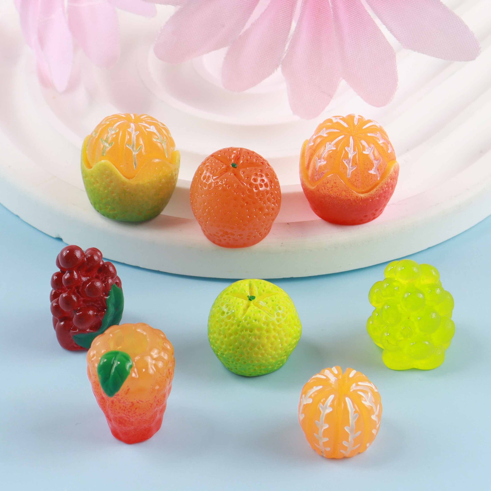 10pcs Diy Mini Resin Orange Fr - Christmas Craft Embellishment のレビューと価格