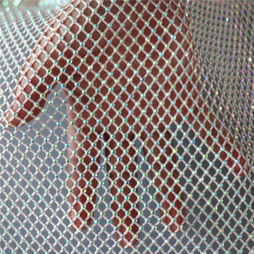 Fashion DIY AB Color Rhineston - Crystal Mesh Fabric のレビューと価格
