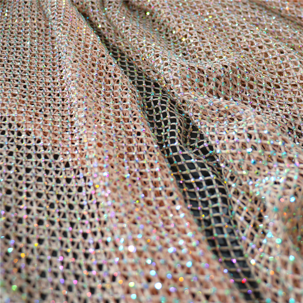 Fashion DIY AB Color Rhineston - Crystal Mesh Fabric のレビューと価格