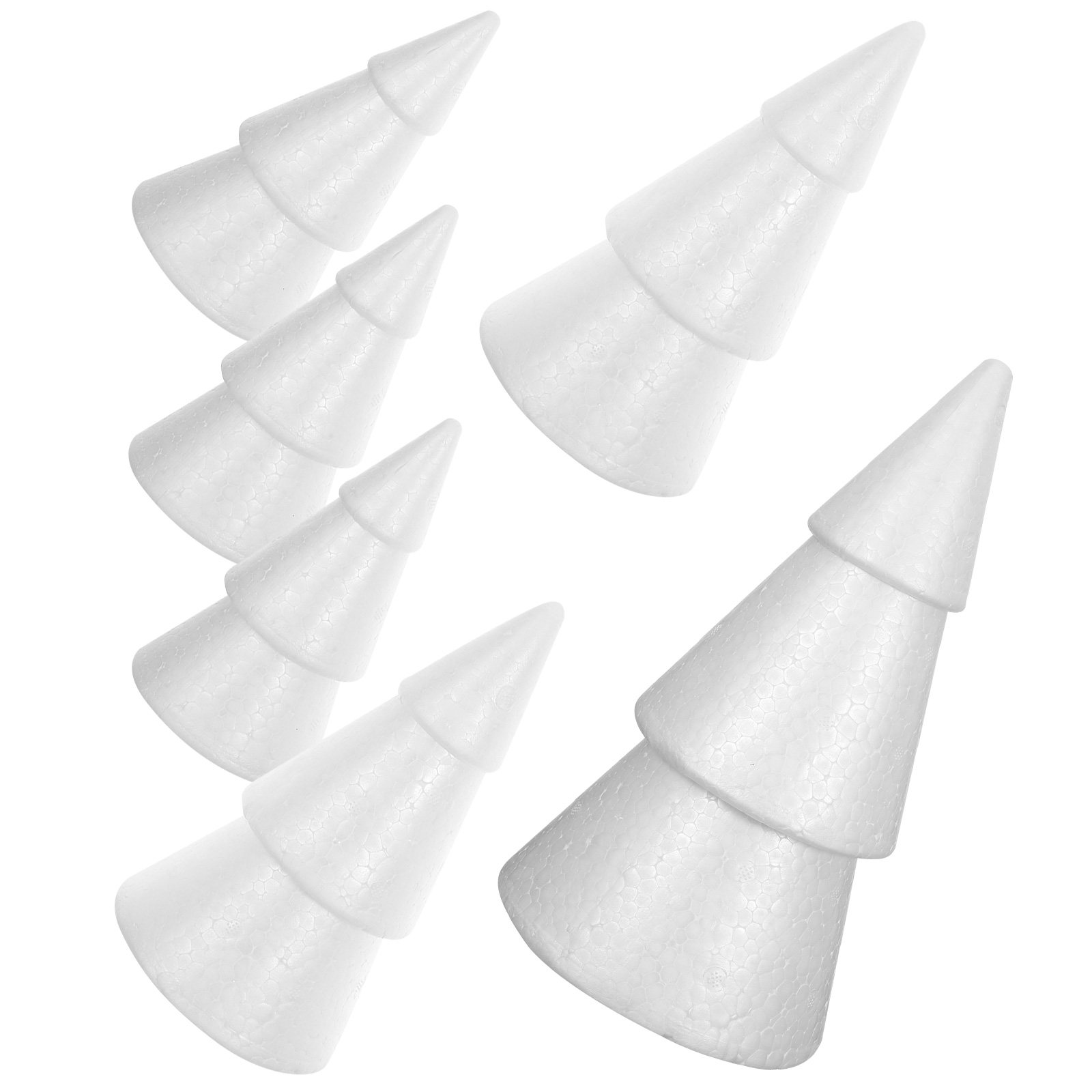 6Pcs White Foam Christmas Tree - Christmas Craft Embellishment のレビューと価格