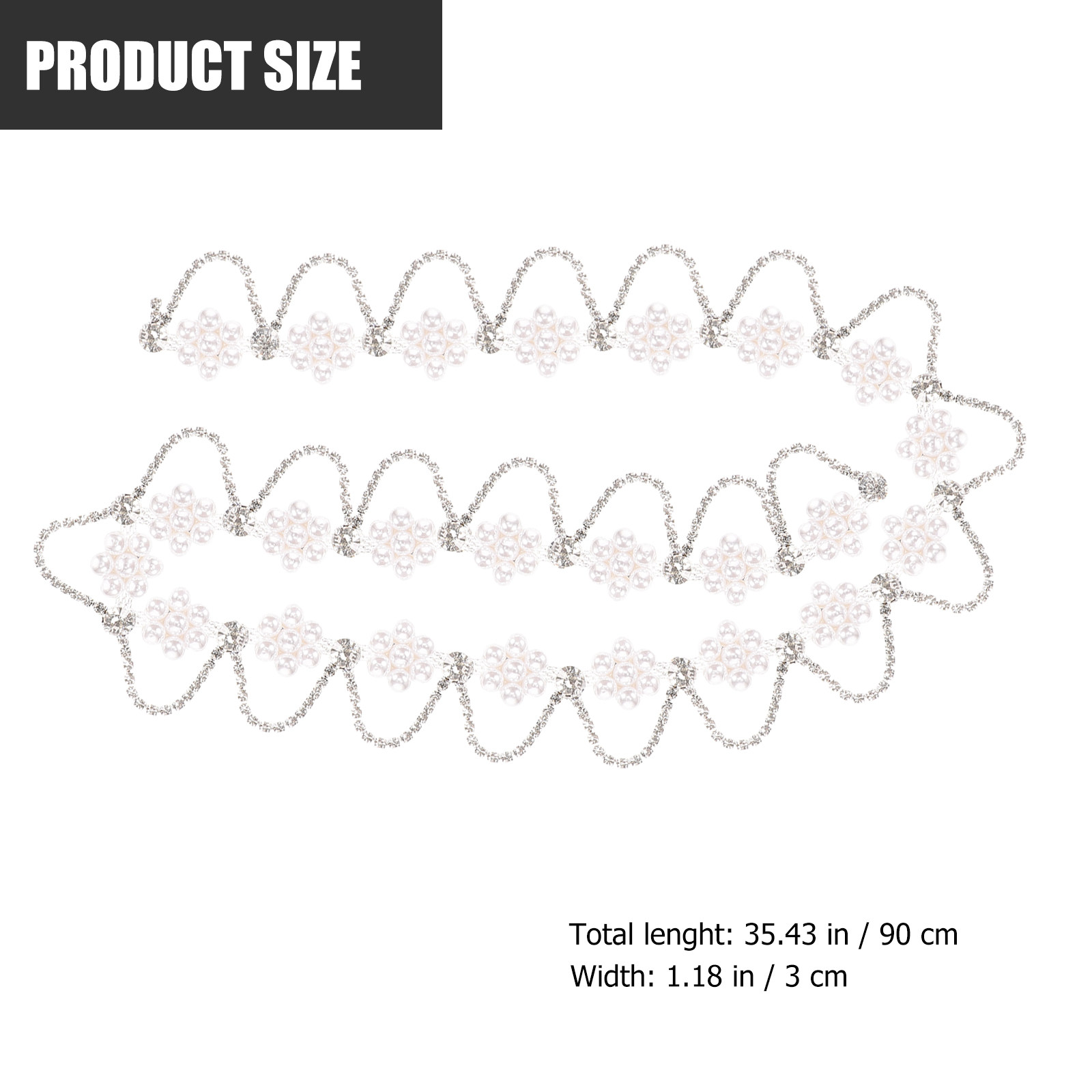 Pearl Rhinestone Chain Trim Ex - Pearl Trim Chain のレビューと価格