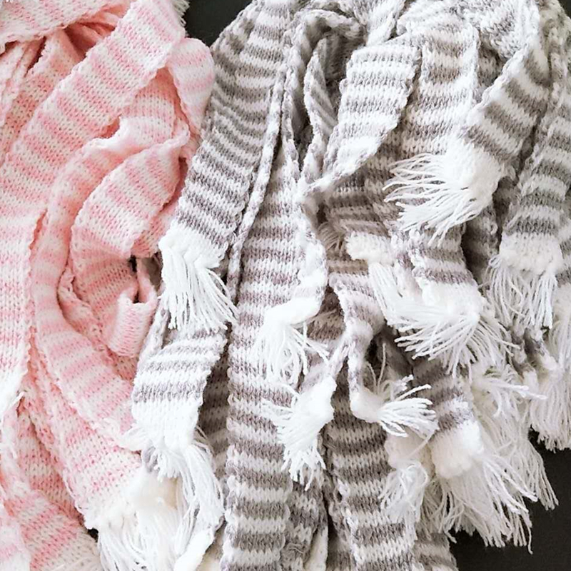 2-10PCS Hand Knitted Stripe Lo - Christmas Craft Embellishment のレビューと価格