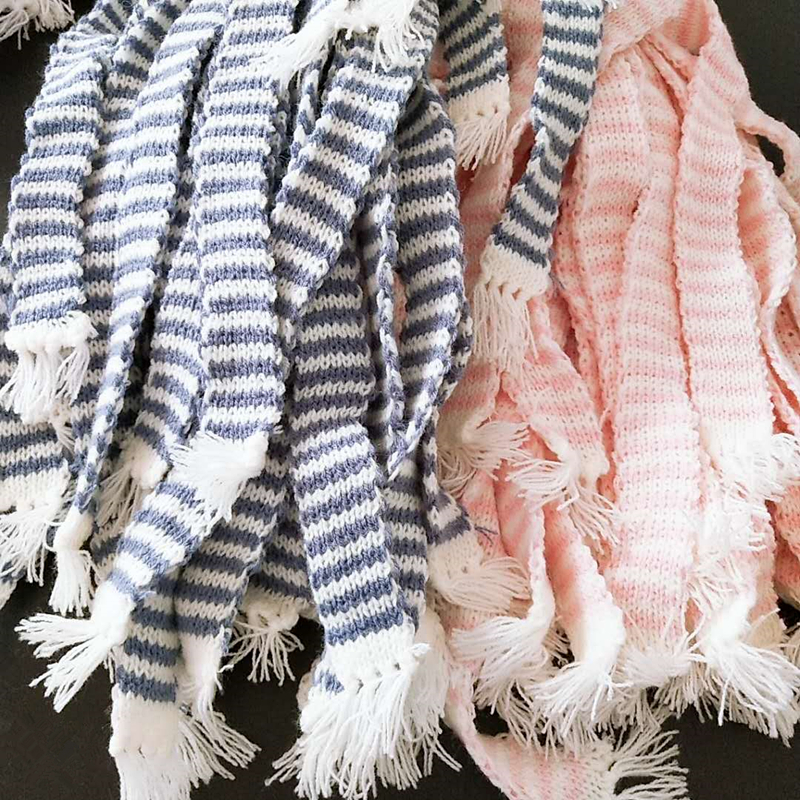 2-10PCS Hand Knitted Stripe Lo - Christmas Craft Embellishment のレビューと価格
