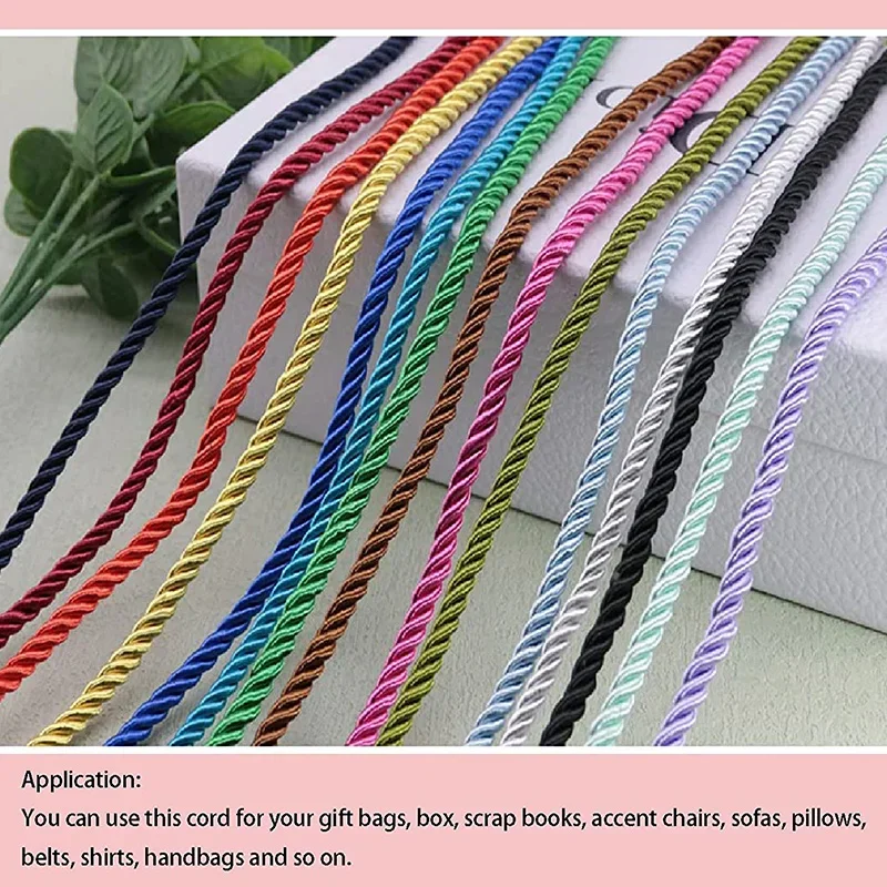 5/10M Silk Rope 3-Ply Braided  - Cord Trim Twisted のレビューと価格