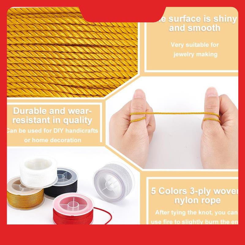 Twisted Nylon Cord 3-Ply Satin - Cord Trim Twisted のレビューと価格