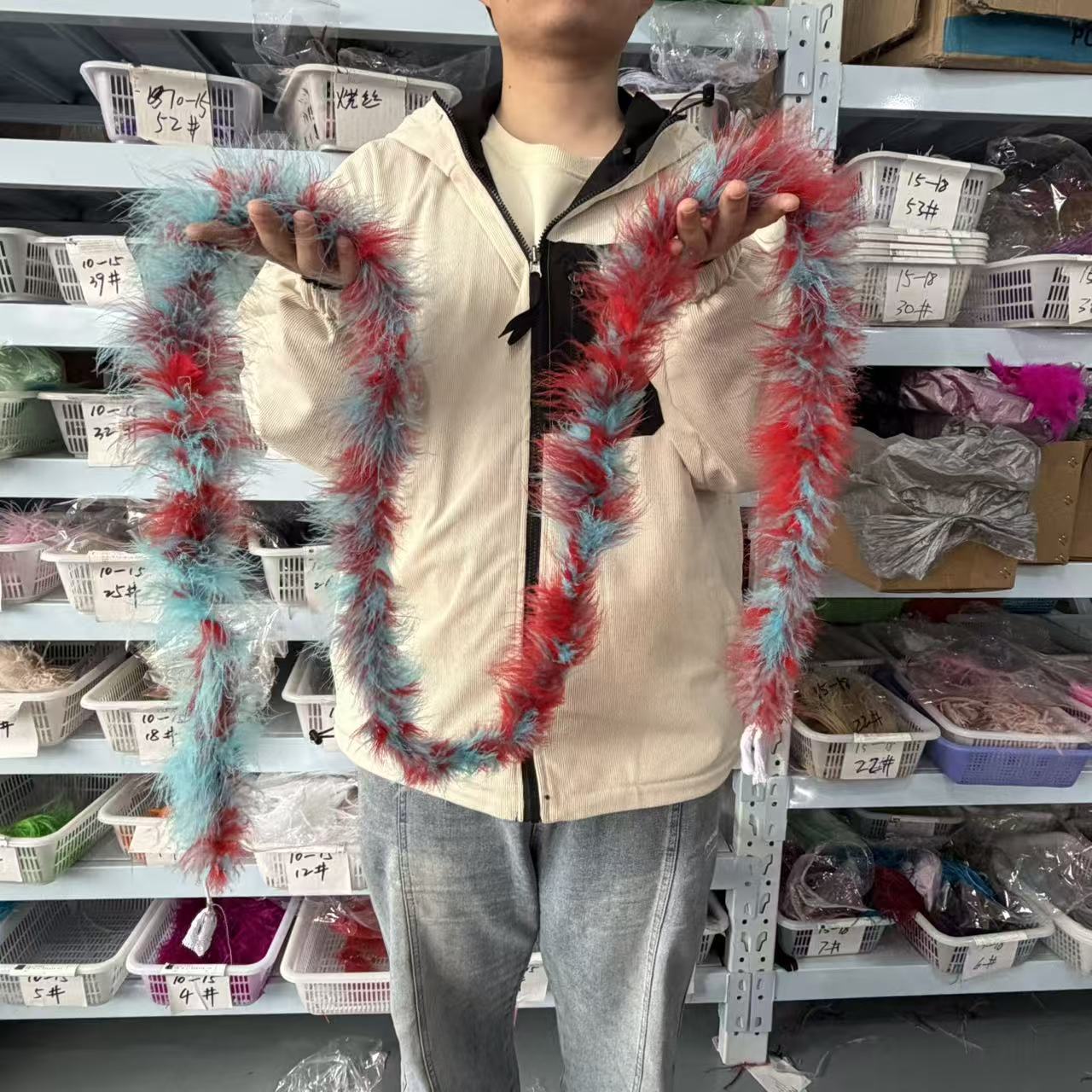 Multicolored 2Meters Marabou F - Feather Trim Marabou のレビューと価格