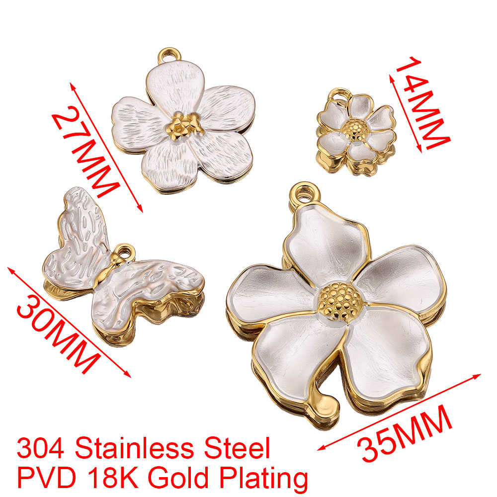 4PCS Stainless Steel White Cha - Embellishment Crafts のレビューと価格