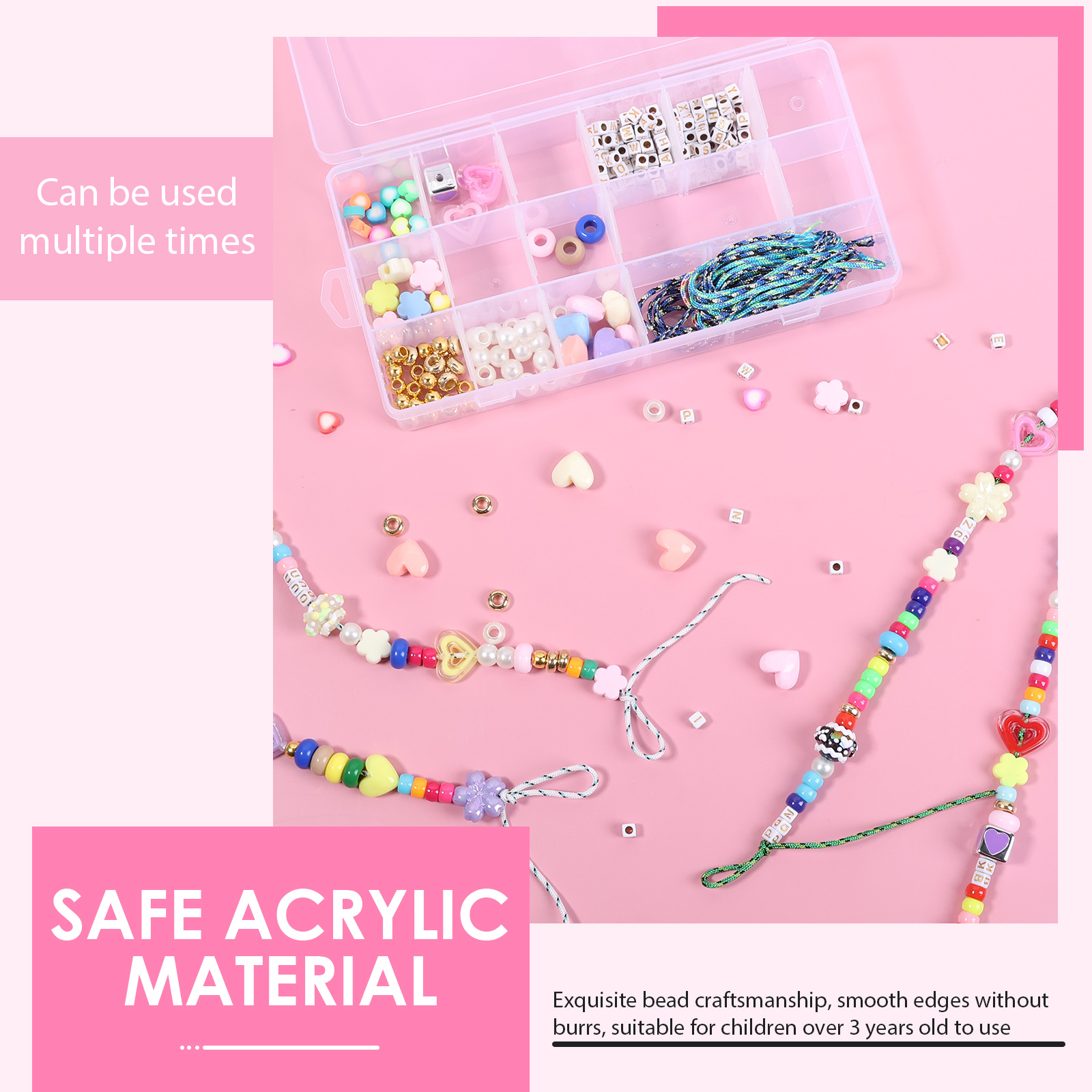 421PCS Beaded Keychain Making  - Embellishment Crafts のレビューと価格