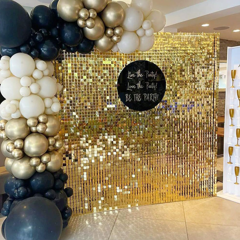 6-27 Pcs Light Golden Shimmer  - Sequin Fabric Panel のレビューと価格